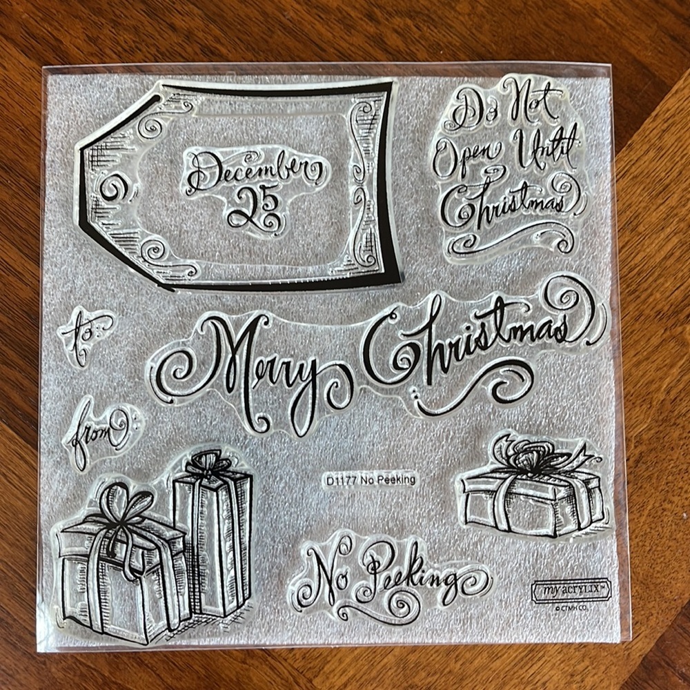 MY ACRYLIX STAMP SET "NO PEEKING" - #D1177 BY CLOSE TO MY HEART